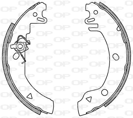 OPEN PARTS Bremžu loku komplekts BSA2103.00